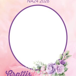 Studentskylt - Oval Rosa