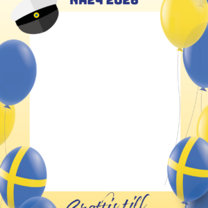 Studentskylt - Svenska färgerna